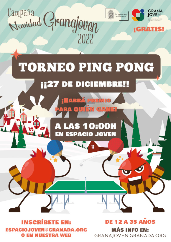 Navidad Granajoven. TORNEO PING-PONG